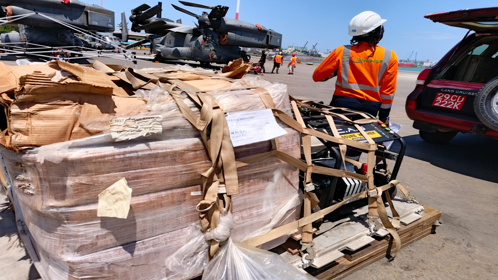 Marine Warranty Survey for US Military Aircrafts at Mombasa Kenya